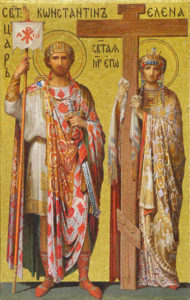 Constantine and Helena Mosaic in Saint Isaacs Cathedral