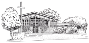 Line Drawing of Church